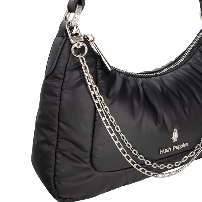 Hush Puppies Tas Wanita Puffy Shoulder In Black