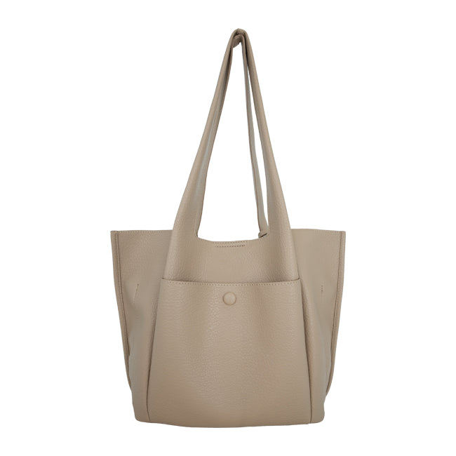 Pebby Tote M In Taupe