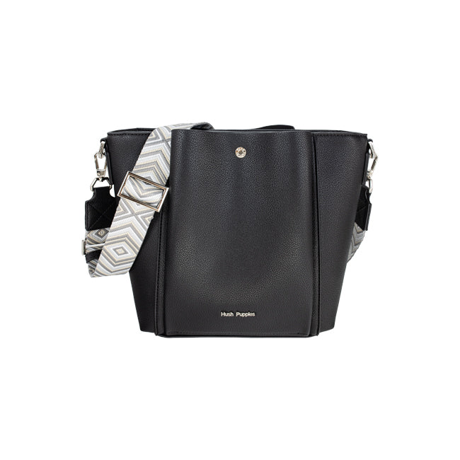Hush Puppies Tas Wanita Frances Ii Satchel (M) In Black