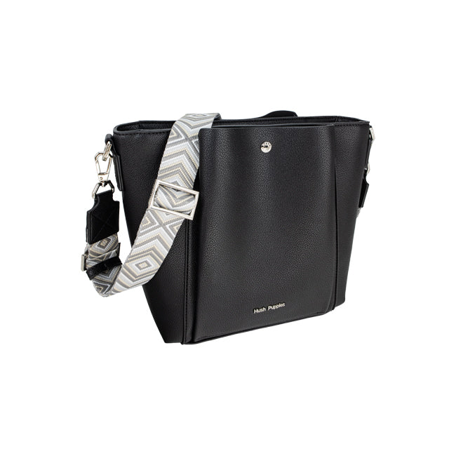 Hush Puppies Tas Wanita Frances Ii Satchel (M) In Black