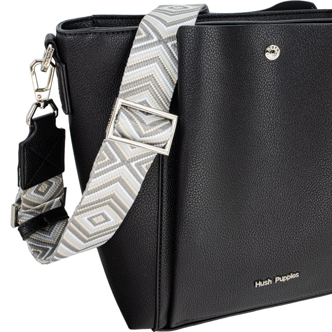 Hush Puppies Tas Wanita Frances Ii Satchel (M) In Black