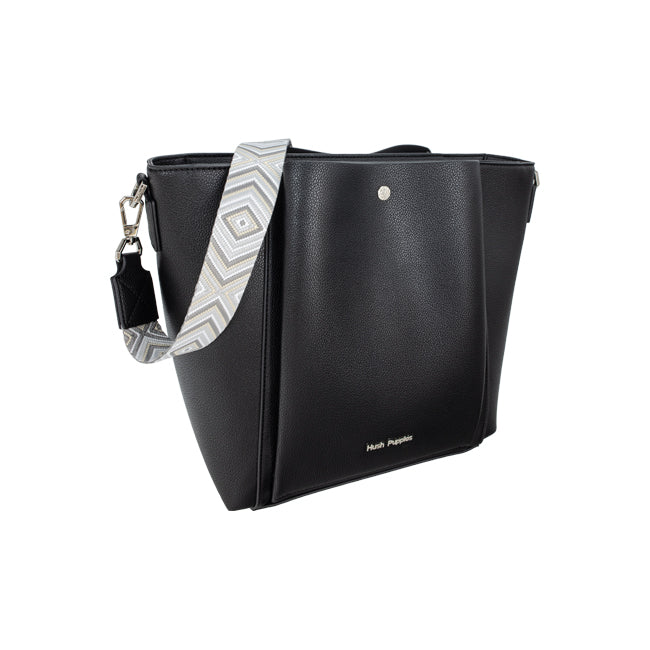 Hush Puppies Tas Wanita Frances Ii Satchel (L) In Black