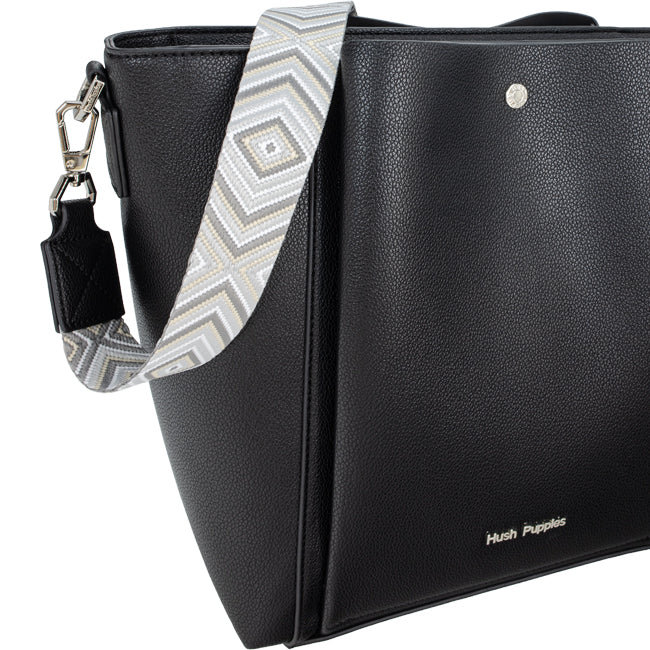 Hush Puppies Tas Wanita Frances Ii Satchel (L) In Black