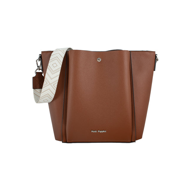 Hush Puppies Tas Wanita Frances Ii Satchel (L) In Camel