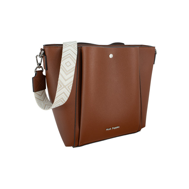 Hush Puppies Tas Wanita Frances Ii Satchel (L) In Camel