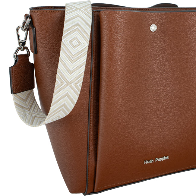 Hush Puppies Tas Wanita Frances Ii Satchel (L) In Camel