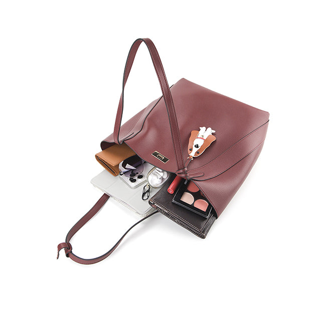 Amara Shoulder In Maroon