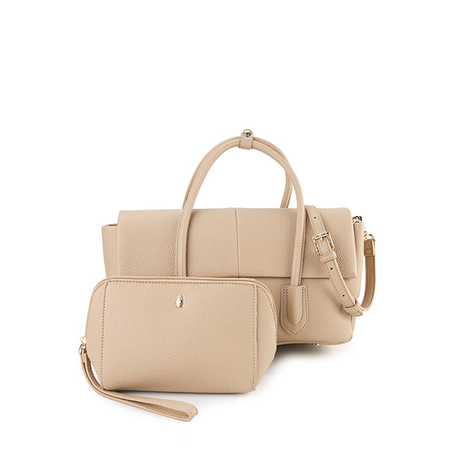 Hush Puppies Hailey Satchel (S) In Beige