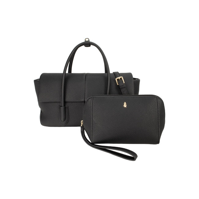 Hush Puppies Hailey Satchel (S) In Black