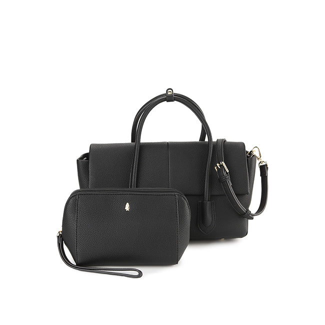 Hush Puppies Hailey Satchel (S) In Black