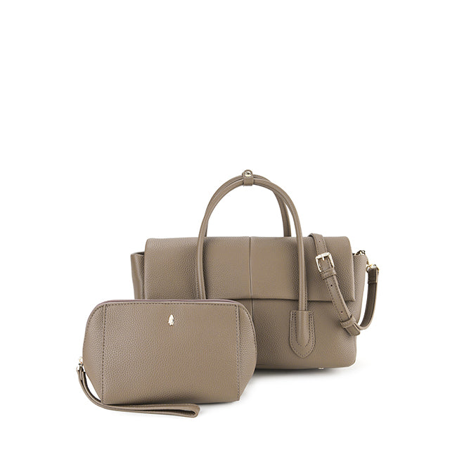 Hush Puppies Hailey Satchel (S) In Taupe