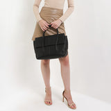 Hush Puppies Hailey Satchel (M) In Black