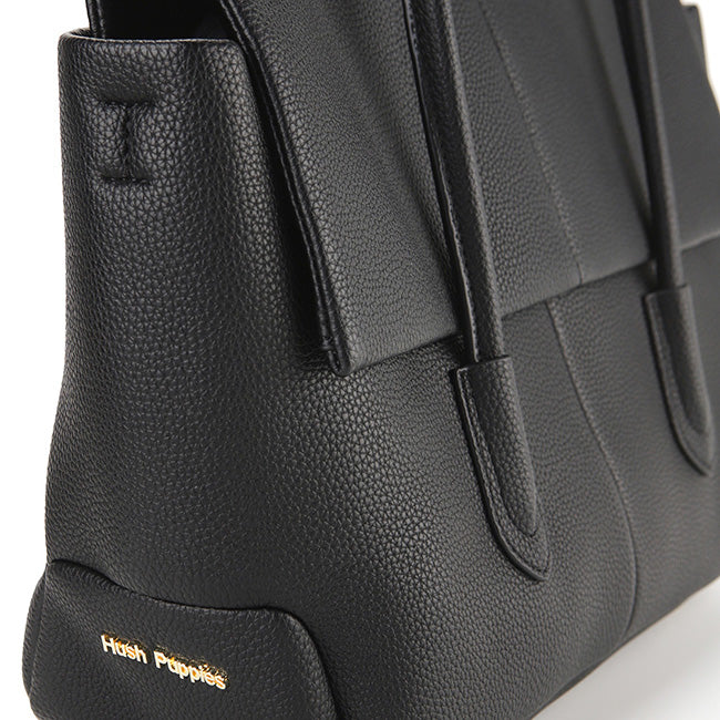 Hush Puppies Hailey Satchel (M) In Black