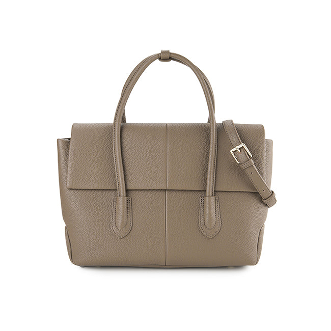 Hush Puppies Hailey Satchel (M) In Taupe