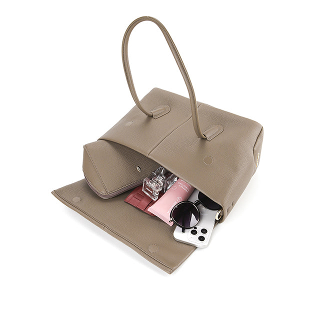 Hush Puppies Hailey Satchel (M) In Taupe