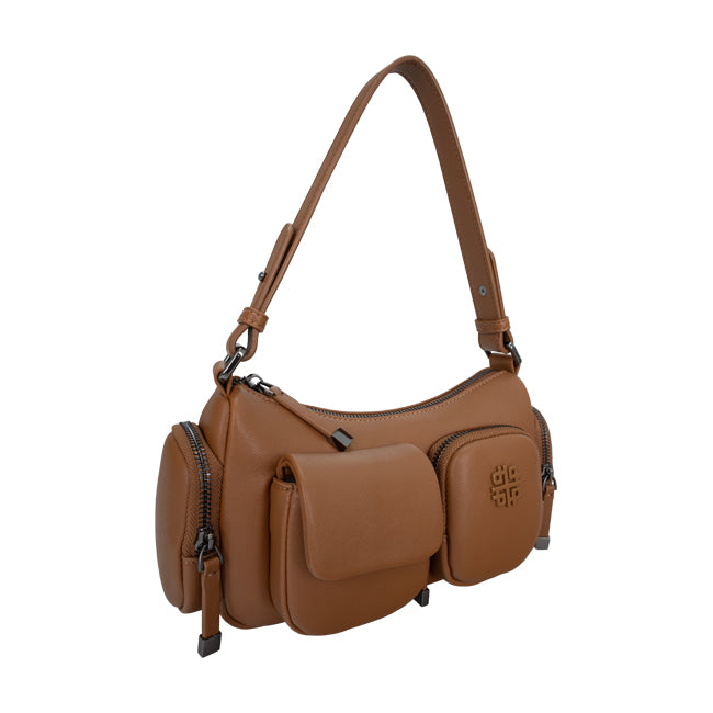 Hush Puppies Women Bags oga Shoulder In Camel