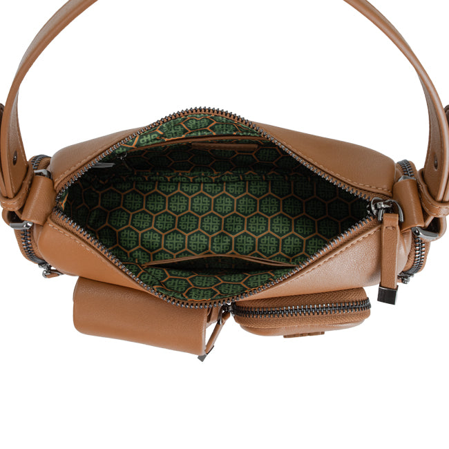 Hush Puppies Women Bags oga Shoulder In Camel