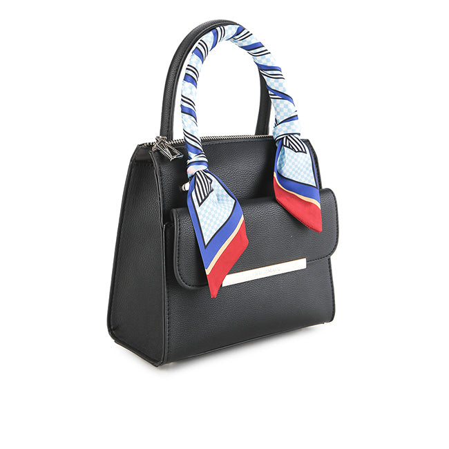 Obermain Tas Wanita Hand Bag Quilan Top Handle In Black