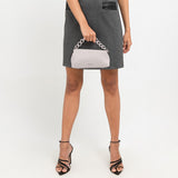 Brianna Clutch In Light Grey