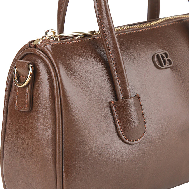 Adiel Satchel Bag In Dark Brown