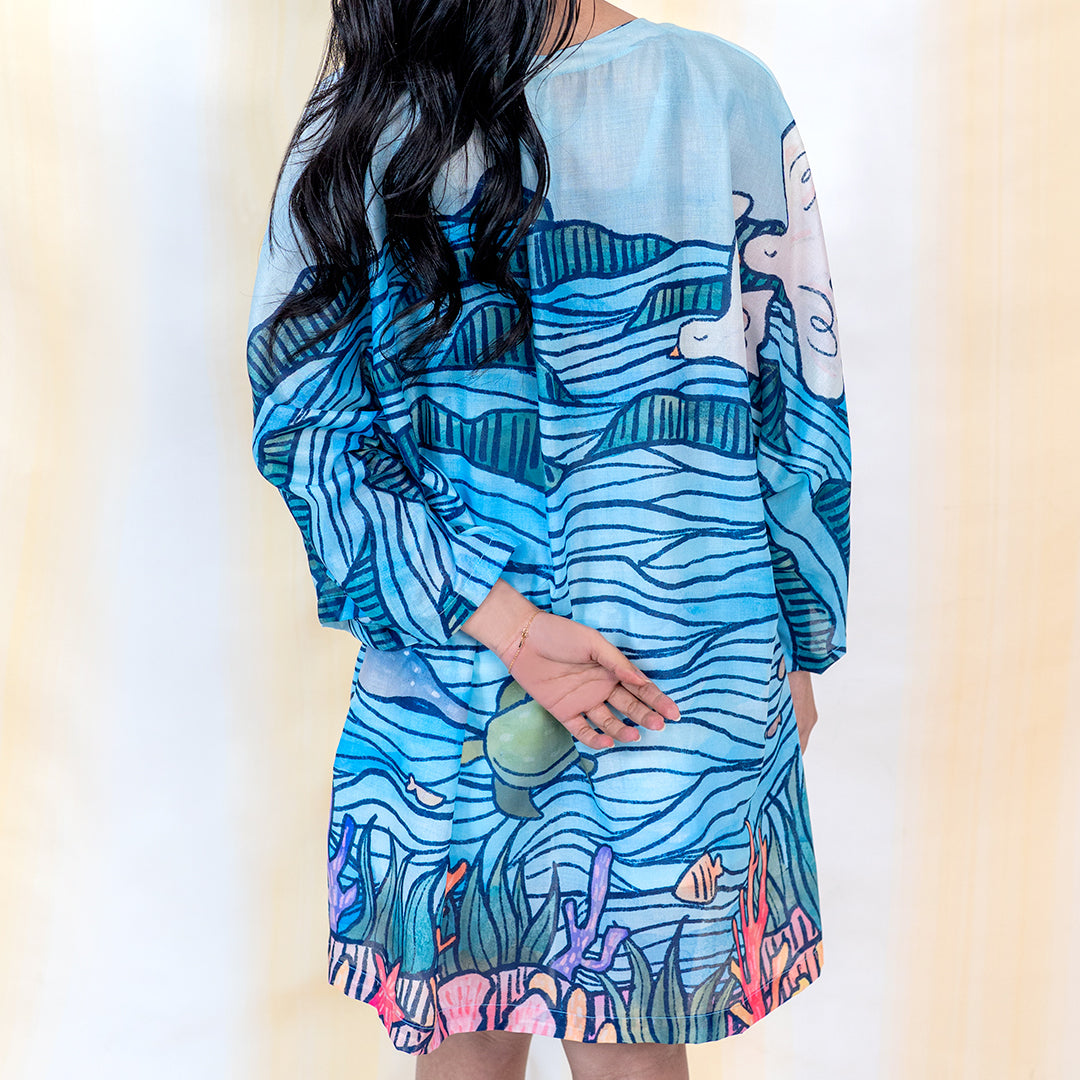 Sovlo Women SOVLO Jane Kimono - Outer Panjang Wanita Raja Ampat_JO In Multicolor