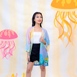 Sovlo Women SOVLO Jane Kimono - Outer Panjang Wanita Laut_RD In Multicolor