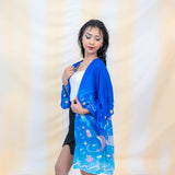 Sovlo Women SOVLO Jane Kimono - Outer Panjang Wanita Laut_RD In Multicolor