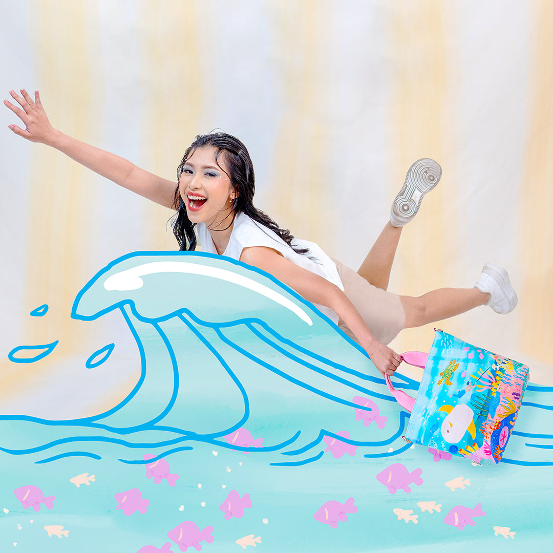 Sovlo Women SOVLO Kyra Sling Bag - Tas Selempang Wanita Casual Ocean_KP In Multicolor