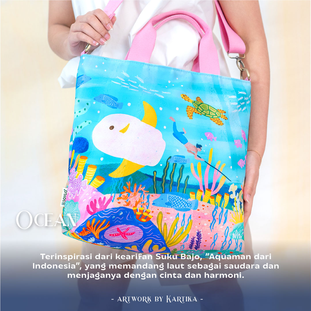 Sovlo Women SOVLO Kyra Sling Bag - Tas Selempang Wanita Casual Ocean_KP In Multicolor