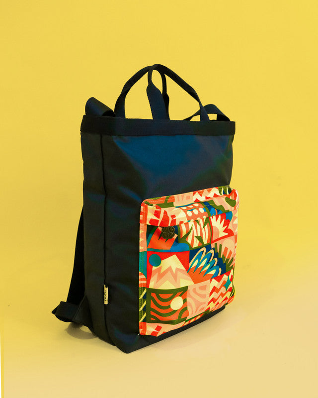 Sovlo x Popomangun - Backpack 3 in 1 / Tas Ransel Laptop - Navy