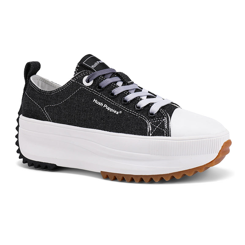 Hush Puppies Sepatu Wanita Sneakers Devyn Louisa In Black