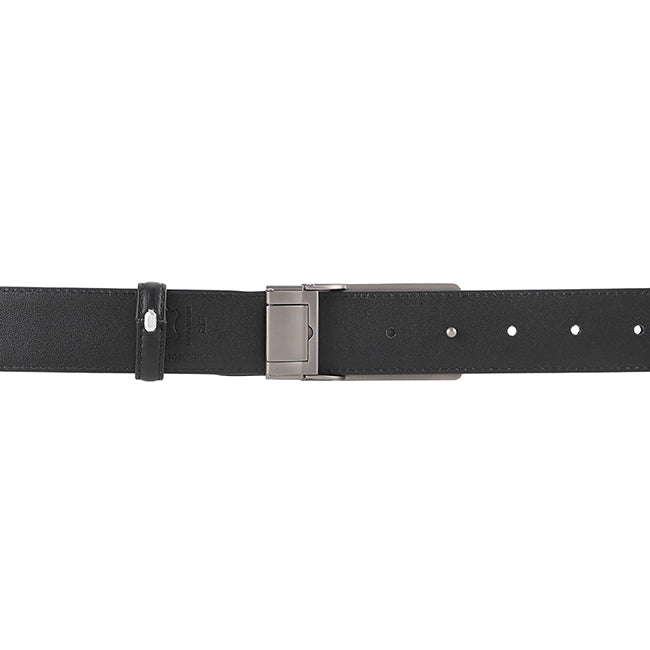 Hush Puppies Men Belt Colby Flat Clip In Black