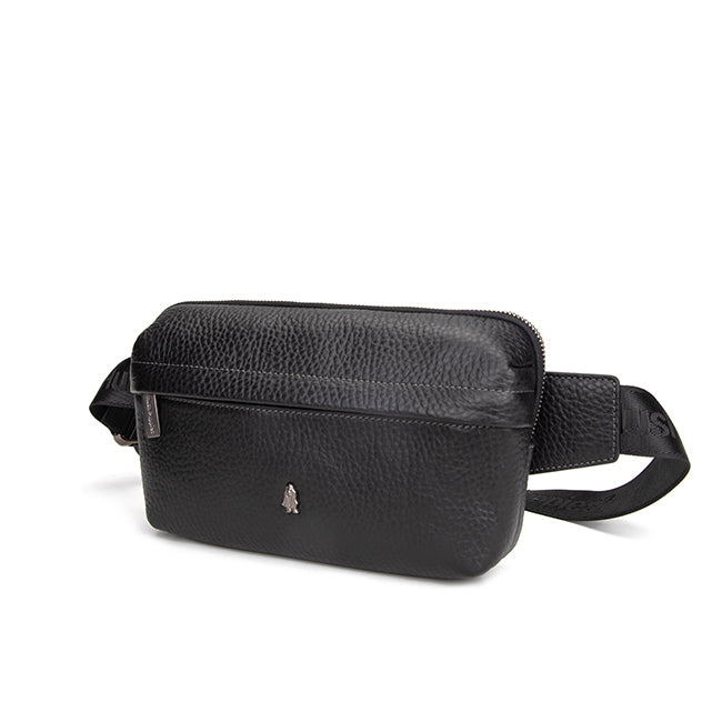 Hush Puppies Tas Pria Fabriano Waist Bag In Black