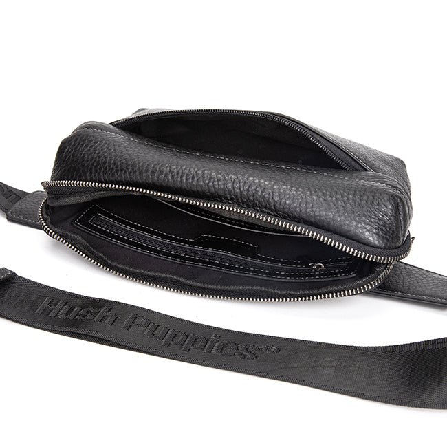 Hush Puppies Tas Pria Fabriano Waist Bag In Black