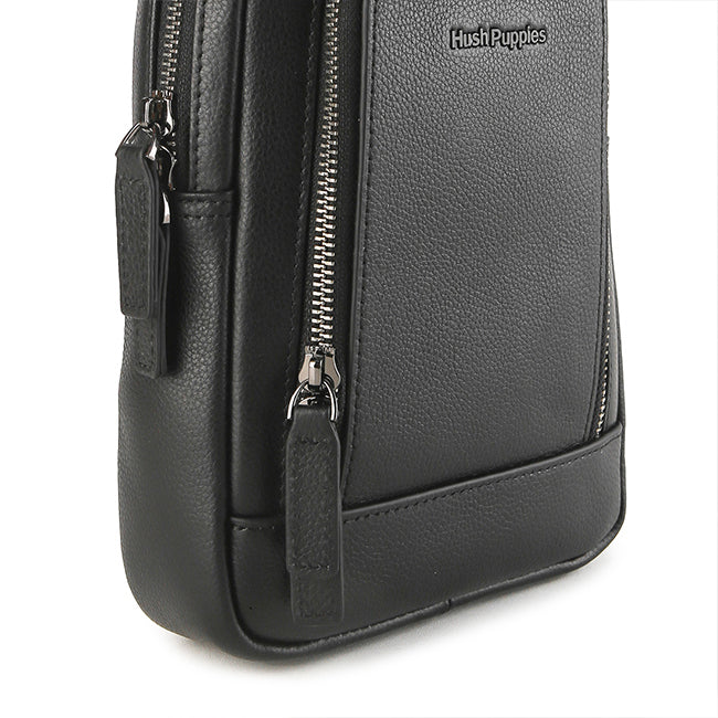 Hush Puppies Tas Pria Issac Chest Bag In Black