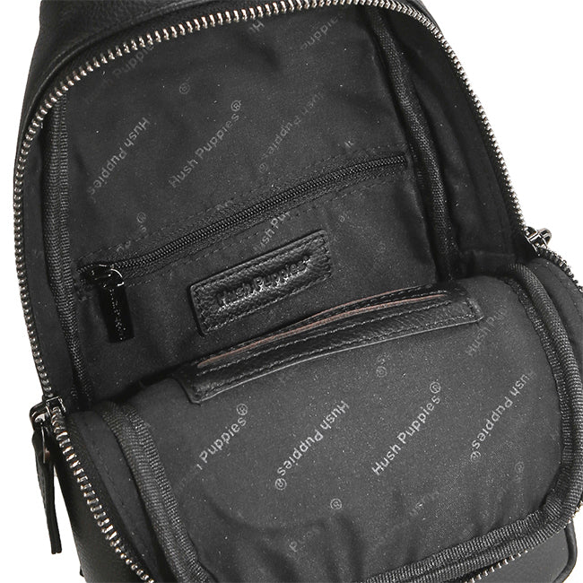 Hush Puppies Tas Pria Issac Chest Bag In Black