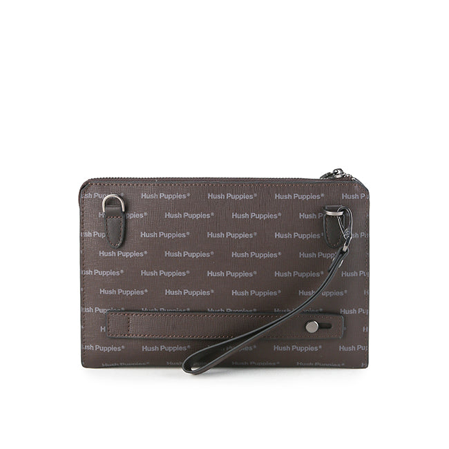 Hush Puppies Tas Pria Keith Clutch/Messenger Bag In Chocolate