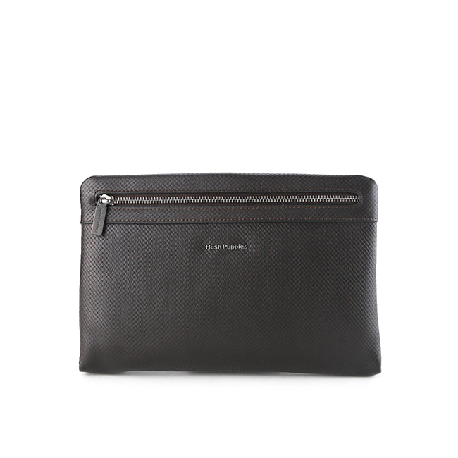 Hush Puppies Tas Pria Kenneth Clutch In Chocolate