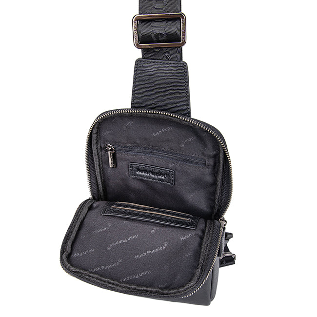 Hush Puppies Tas Pria Kyron Chest Bag In Black