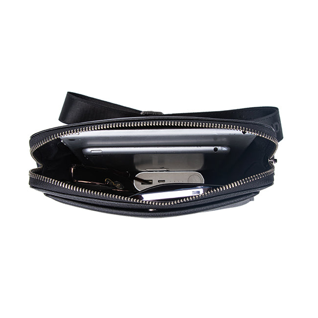 Hush Puppies Tas Pria Lance Sling Bag In Black