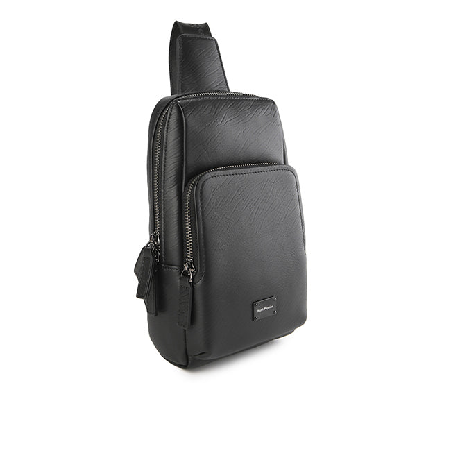 Hush Puppies Tas Pria Madison Chest Bag In Black