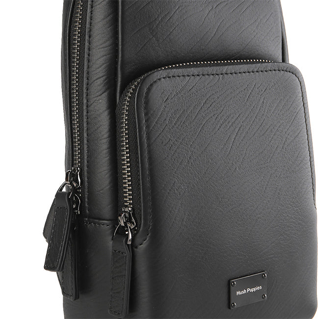 Hush Puppies Tas Pria Madison Chest Bag In Black
