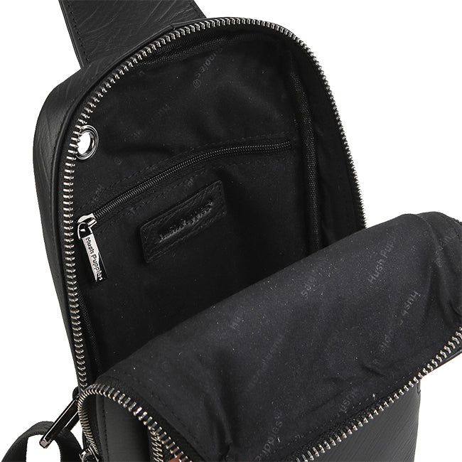 Hush Puppies Tas Pria Madison Chest Bag In Black