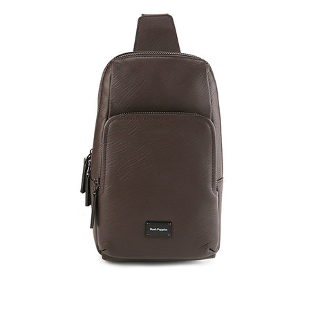 Hush Puppies Tas Pria Madison Chest Bag In Dark Brown