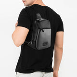 Hush Puppies Tas Pria Martin Chest Bag In Black