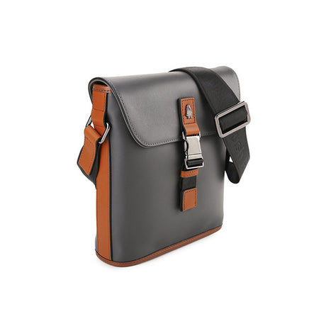 Hush Puppies Tas Pria Pretzel Sling Bag In Grey