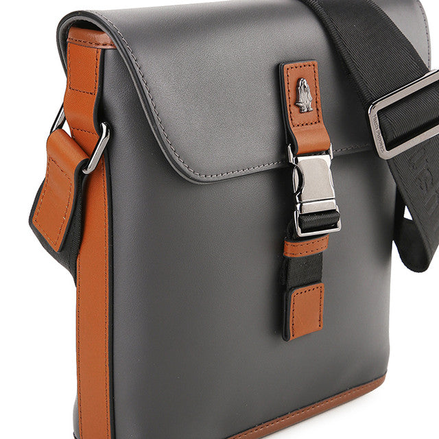 Hush Puppies Tas Pria Pretzel Sling Bag In Grey