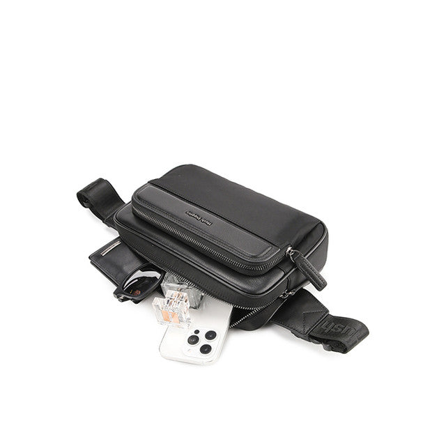 Hush Puppies Tas Pria Palma Waist Bag In Black