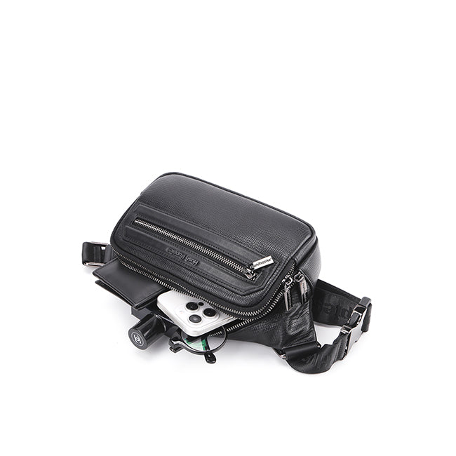 Hush Puppies Tas Pria Tim Waist Bag In Black