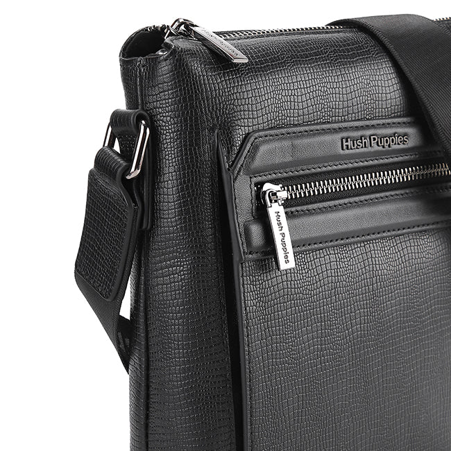 Hush Puppies Men Bags Tim Sling Bag In Black